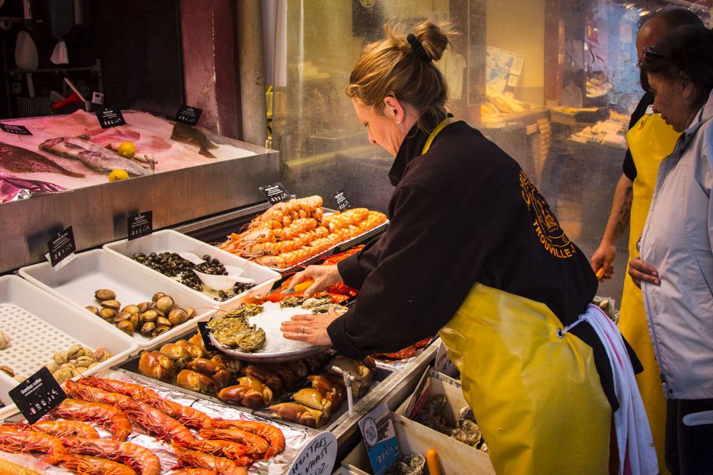 Trouville seafood market